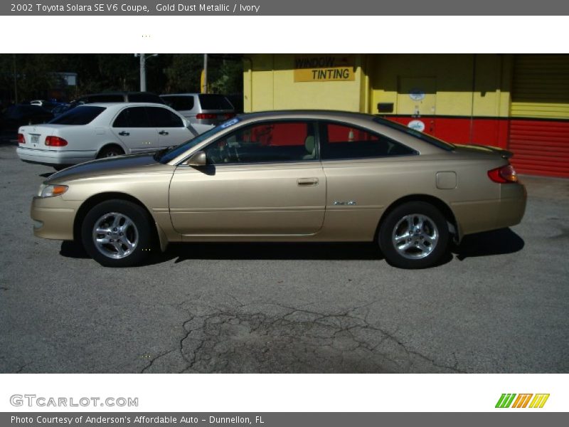 Gold Dust Metallic / Ivory 2002 Toyota Solara SE V6 Coupe