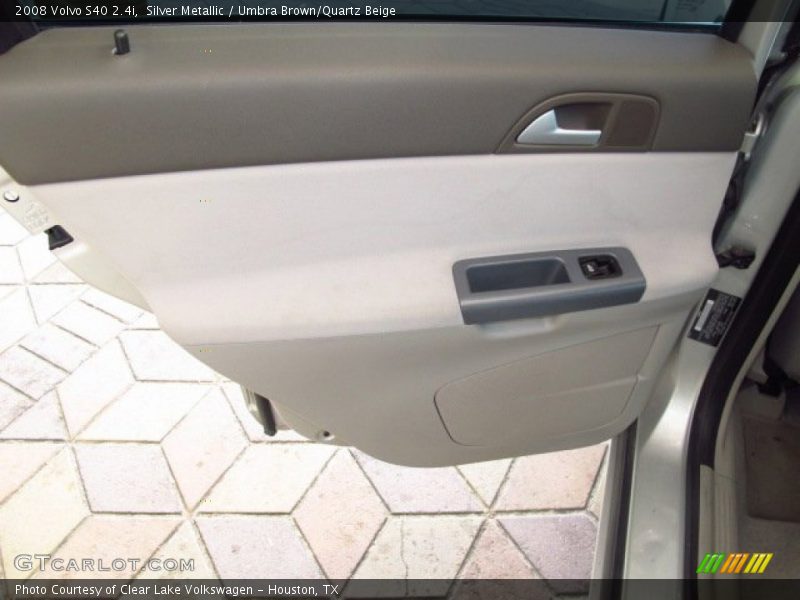 Silver Metallic / Umbra Brown/Quartz Beige 2008 Volvo S40 2.4i