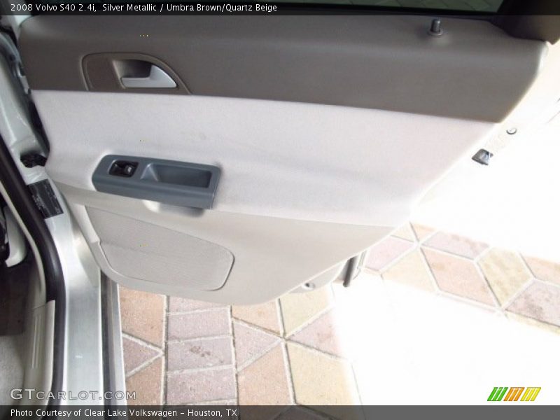Silver Metallic / Umbra Brown/Quartz Beige 2008 Volvo S40 2.4i