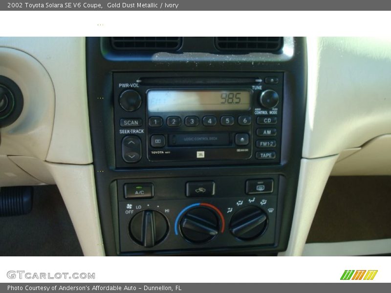 Gold Dust Metallic / Ivory 2002 Toyota Solara SE V6 Coupe