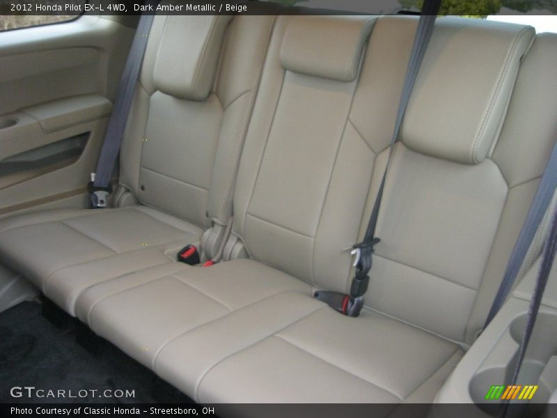 Dark Amber Metallic / Beige 2012 Honda Pilot EX-L 4WD
