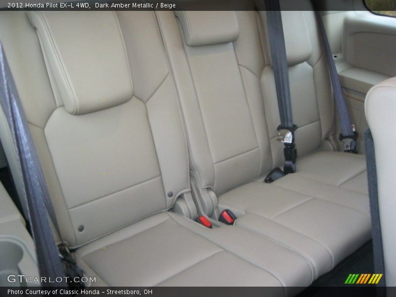 Dark Amber Metallic / Beige 2012 Honda Pilot EX-L 4WD