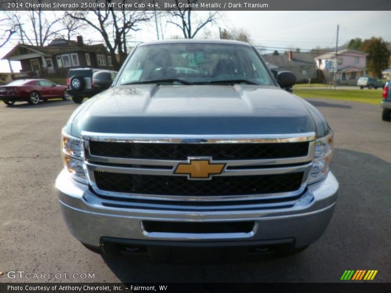 Blue Granite Metallic / Dark Titanium 2014 Chevrolet Silverado 2500HD WT Crew Cab 4x4