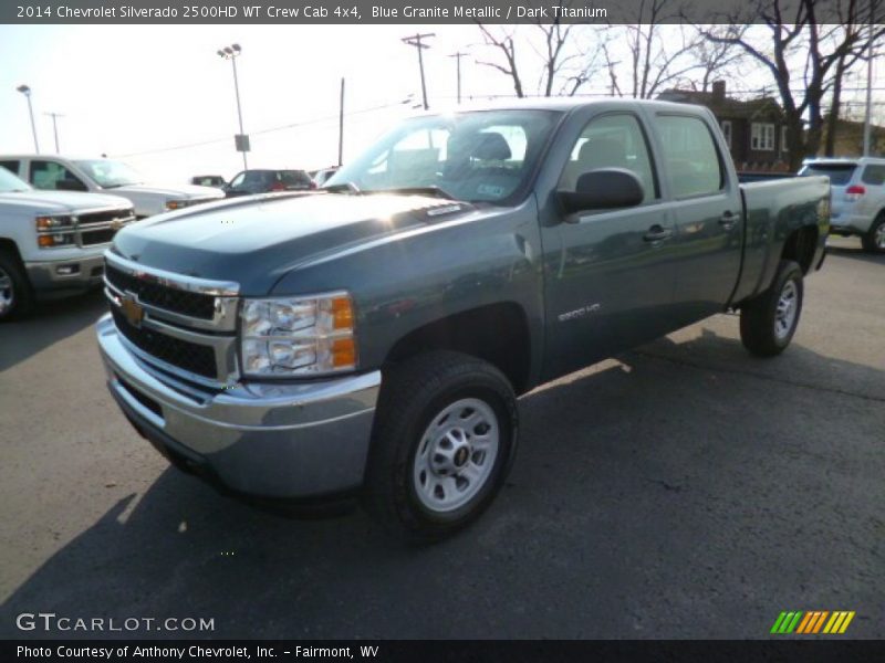 Blue Granite Metallic / Dark Titanium 2014 Chevrolet Silverado 2500HD WT Crew Cab 4x4