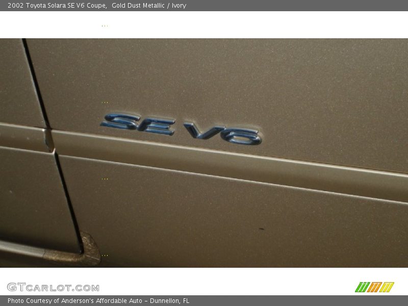 Gold Dust Metallic / Ivory 2002 Toyota Solara SE V6 Coupe