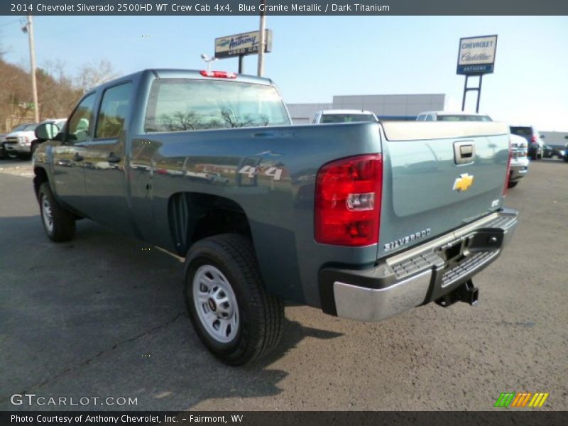 Blue Granite Metallic / Dark Titanium 2014 Chevrolet Silverado 2500HD WT Crew Cab 4x4