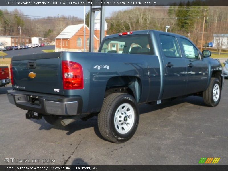 Blue Granite Metallic / Dark Titanium 2014 Chevrolet Silverado 2500HD WT Crew Cab 4x4