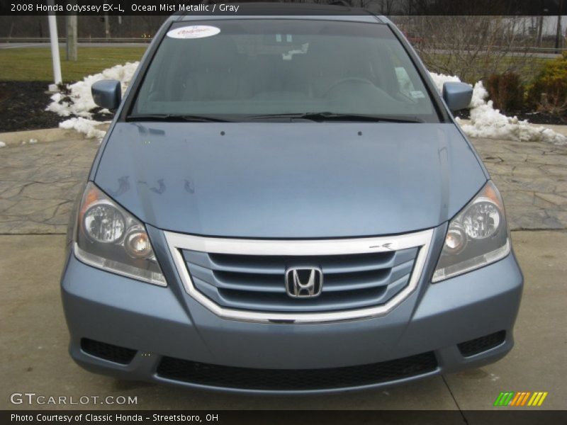 Ocean Mist Metallic / Gray 2008 Honda Odyssey EX-L