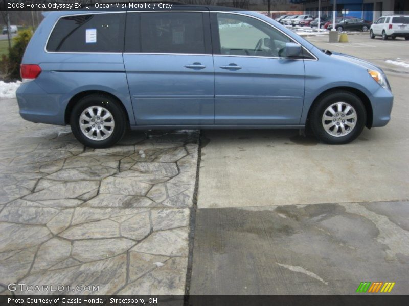 Ocean Mist Metallic / Gray 2008 Honda Odyssey EX-L