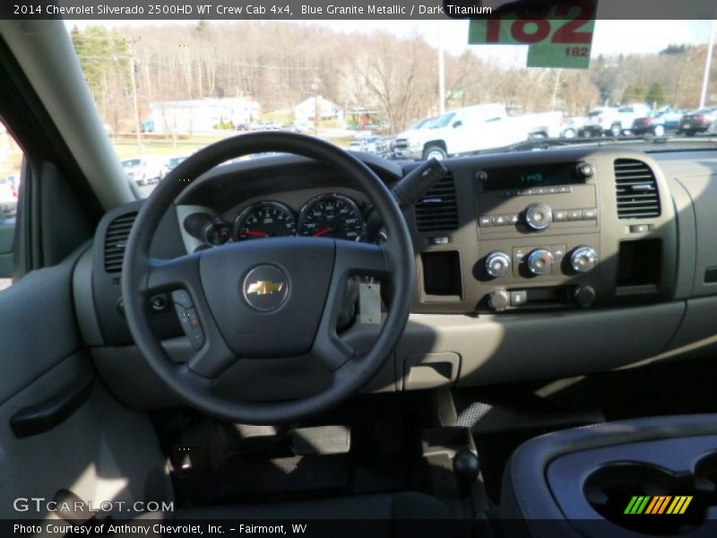 Blue Granite Metallic / Dark Titanium 2014 Chevrolet Silverado 2500HD WT Crew Cab 4x4