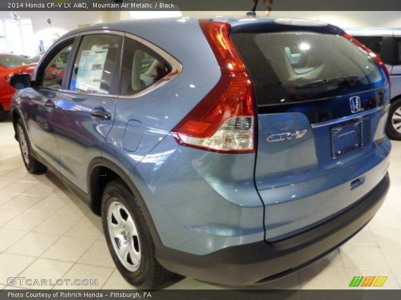 Mountain Air Metallic / Black 2014 Honda CR-V LX AWD