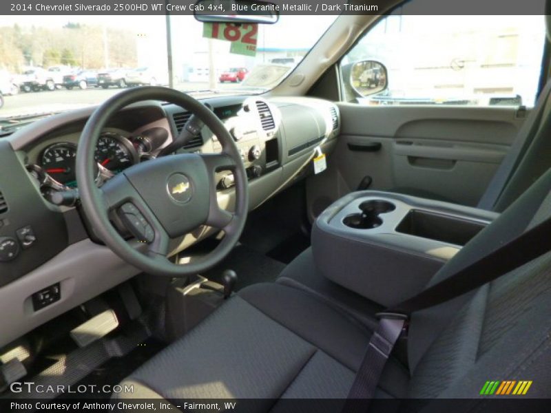 Blue Granite Metallic / Dark Titanium 2014 Chevrolet Silverado 2500HD WT Crew Cab 4x4