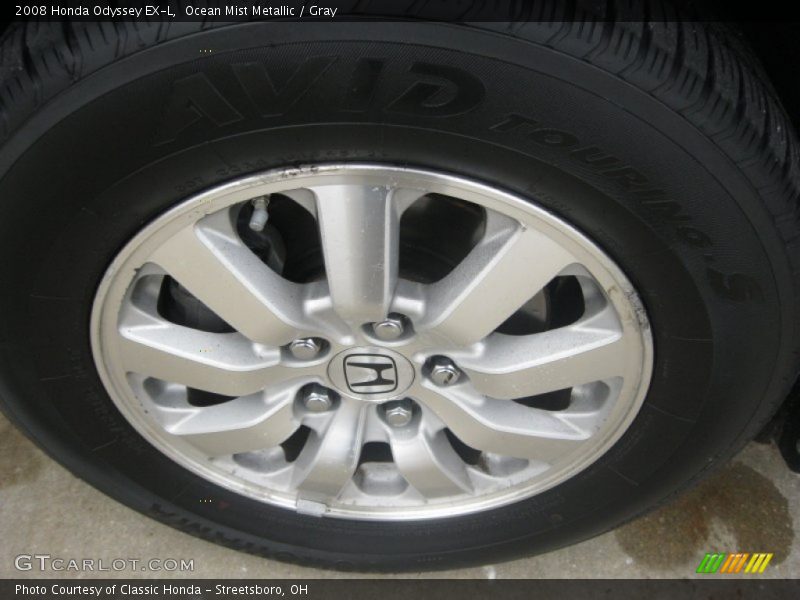 Ocean Mist Metallic / Gray 2008 Honda Odyssey EX-L
