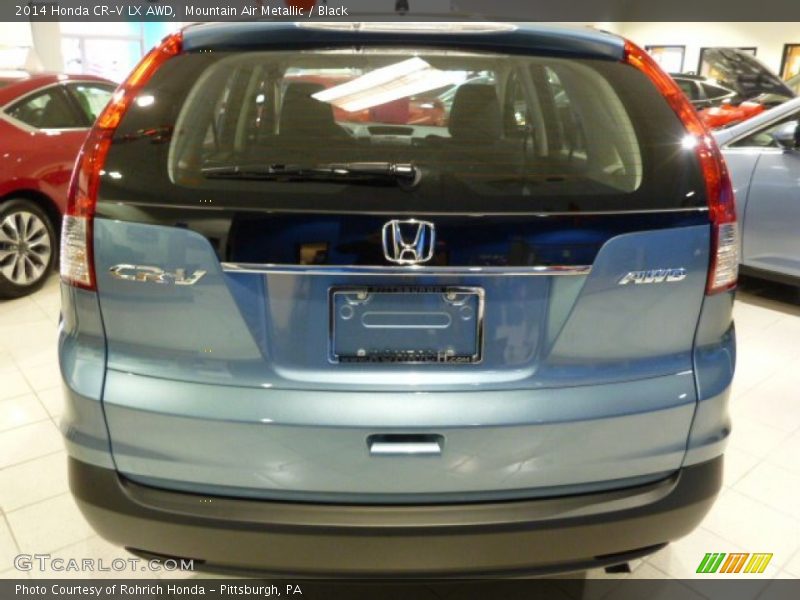 Mountain Air Metallic / Black 2014 Honda CR-V LX AWD