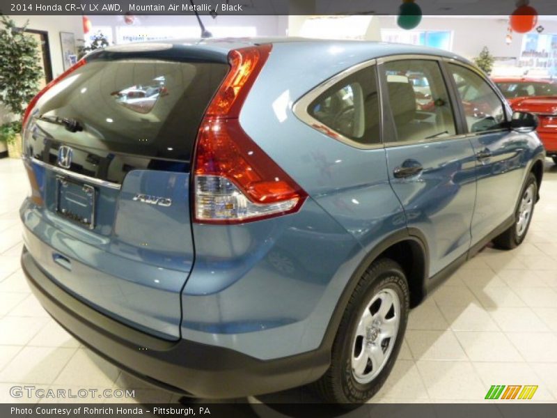 Mountain Air Metallic / Black 2014 Honda CR-V LX AWD