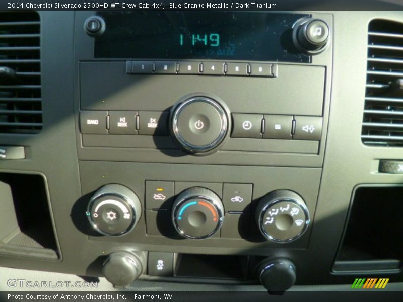 Blue Granite Metallic / Dark Titanium 2014 Chevrolet Silverado 2500HD WT Crew Cab 4x4