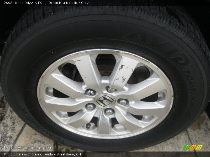 Ocean Mist Metallic / Gray 2008 Honda Odyssey EX-L