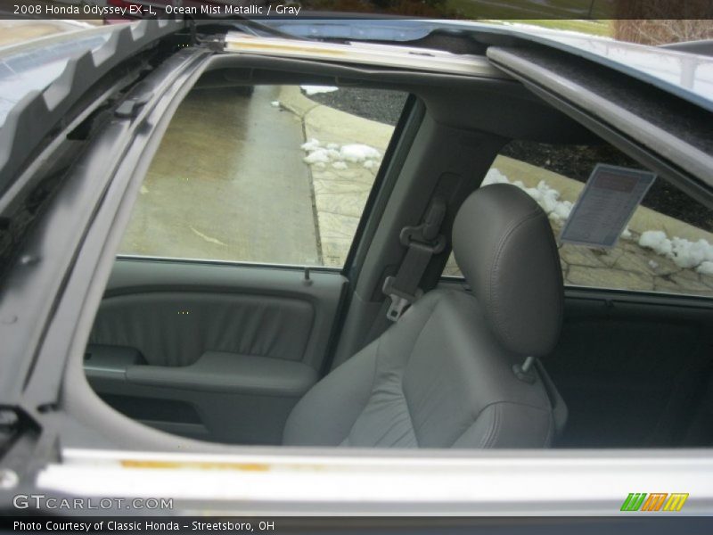 Ocean Mist Metallic / Gray 2008 Honda Odyssey EX-L
