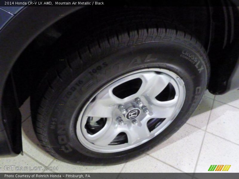 Mountain Air Metallic / Black 2014 Honda CR-V LX AWD