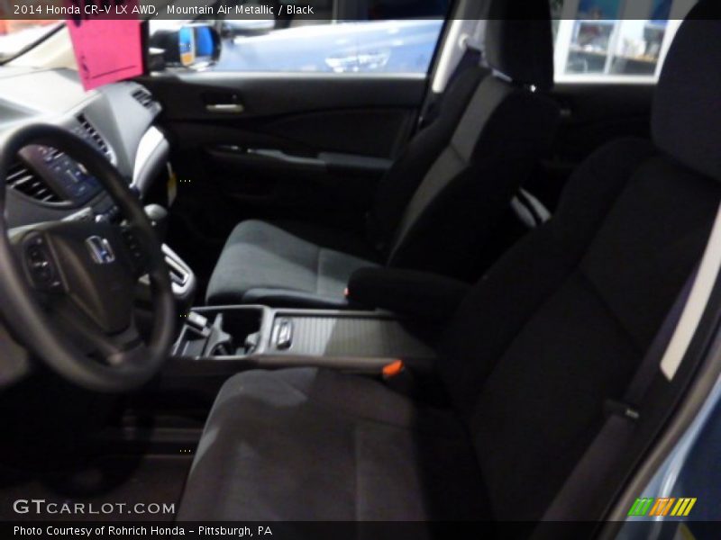 Mountain Air Metallic / Black 2014 Honda CR-V LX AWD