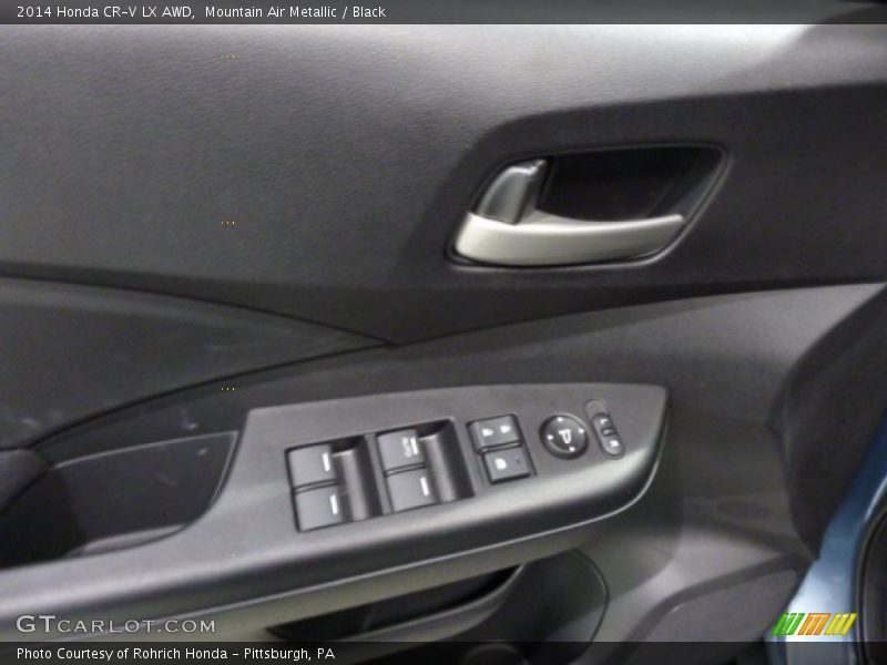 Mountain Air Metallic / Black 2014 Honda CR-V LX AWD