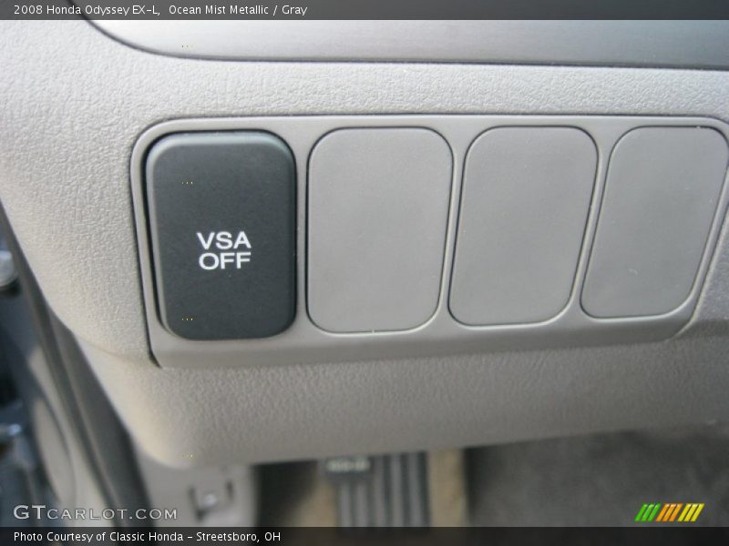 Ocean Mist Metallic / Gray 2008 Honda Odyssey EX-L