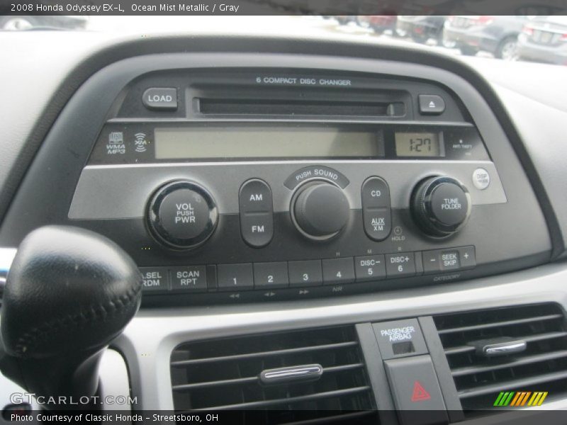 Ocean Mist Metallic / Gray 2008 Honda Odyssey EX-L