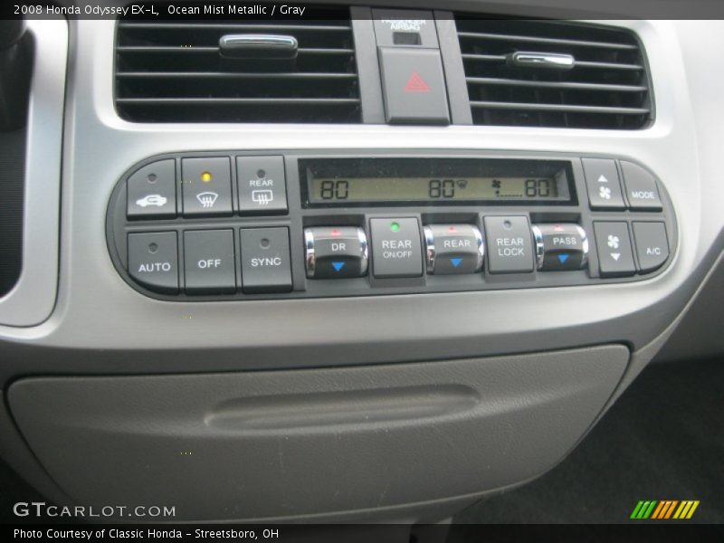 Ocean Mist Metallic / Gray 2008 Honda Odyssey EX-L
