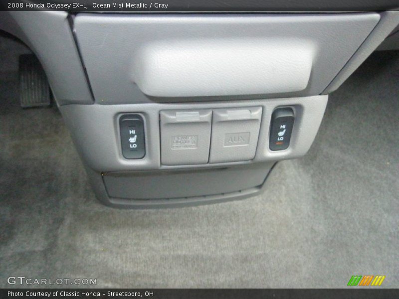 Ocean Mist Metallic / Gray 2008 Honda Odyssey EX-L
