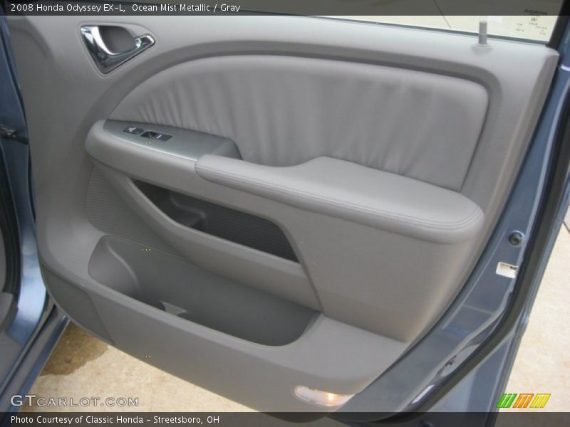 Ocean Mist Metallic / Gray 2008 Honda Odyssey EX-L