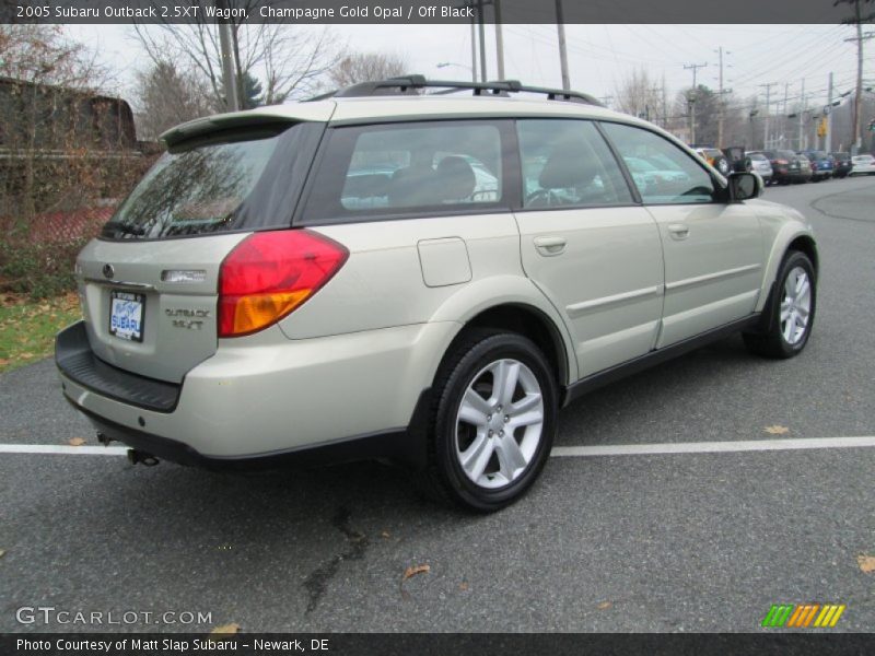 Champagne Gold Opal / Off Black 2005 Subaru Outback 2.5XT Wagon
