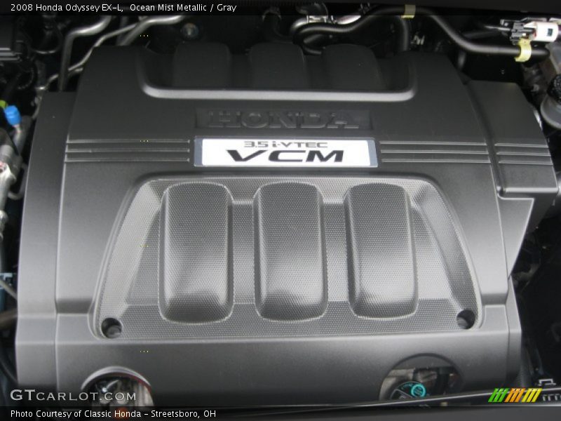 Ocean Mist Metallic / Gray 2008 Honda Odyssey EX-L