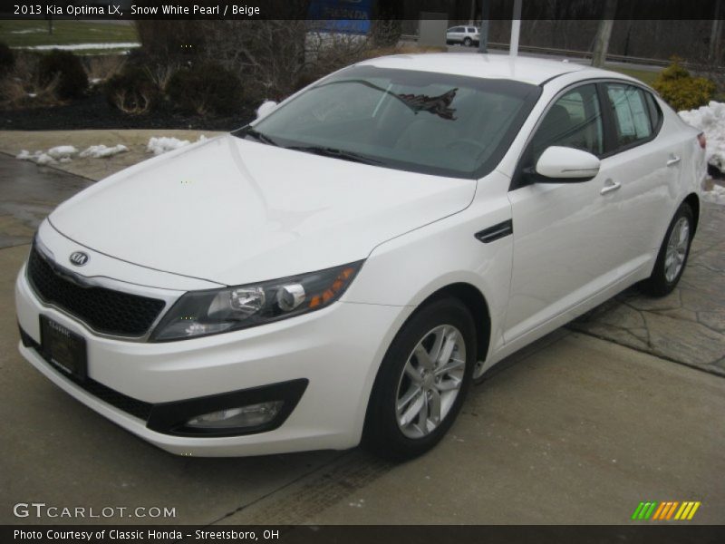 Snow White Pearl / Beige 2013 Kia Optima LX
