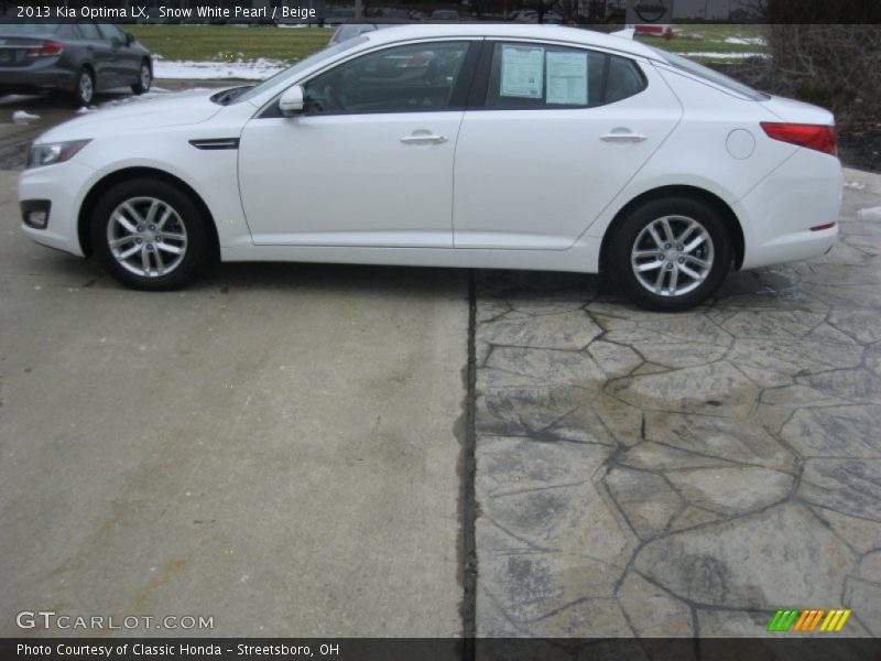 Snow White Pearl / Beige 2013 Kia Optima LX