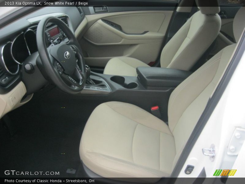 Snow White Pearl / Beige 2013 Kia Optima LX