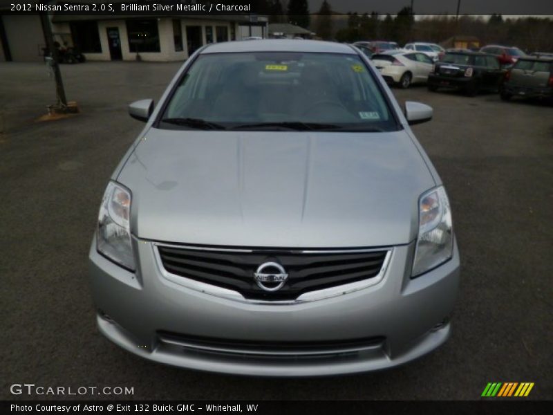 Brilliant Silver Metallic / Charcoal 2012 Nissan Sentra 2.0 S