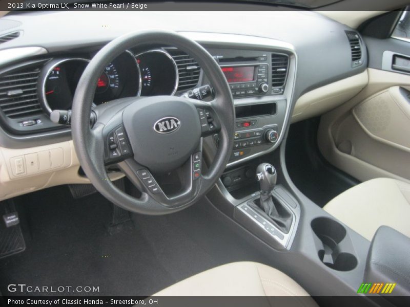 Snow White Pearl / Beige 2013 Kia Optima LX