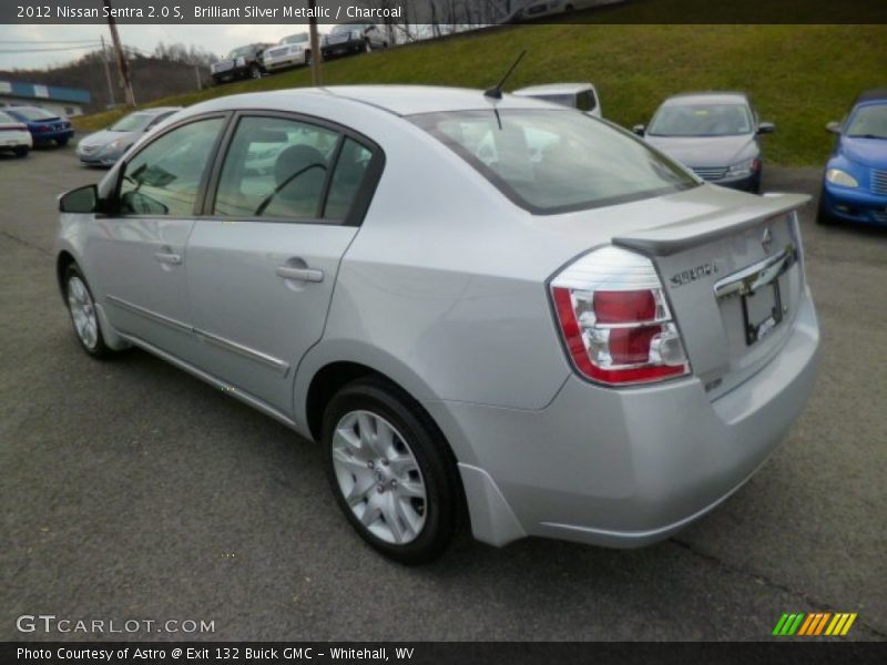 Brilliant Silver Metallic / Charcoal 2012 Nissan Sentra 2.0 S