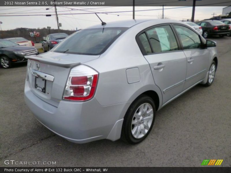 Brilliant Silver Metallic / Charcoal 2012 Nissan Sentra 2.0 S