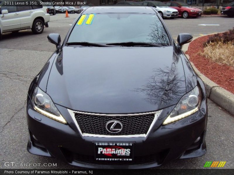 Smoky Granite Mica / Black 2011 Lexus IS 350