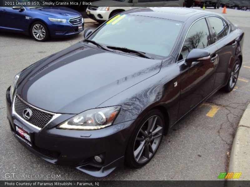 Smoky Granite Mica / Black 2011 Lexus IS 350