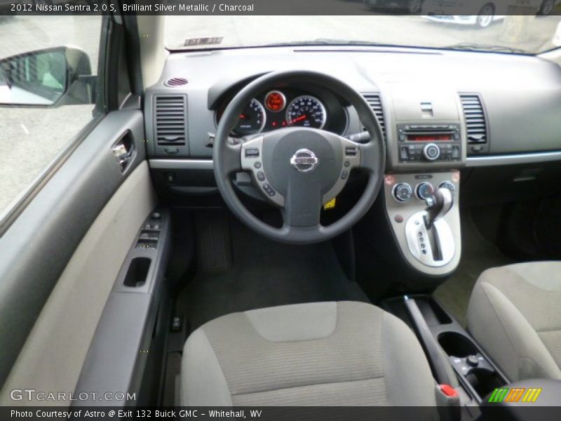 Brilliant Silver Metallic / Charcoal 2012 Nissan Sentra 2.0 S