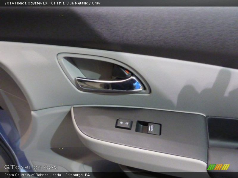 Celestial Blue Metallic / Gray 2014 Honda Odyssey EX