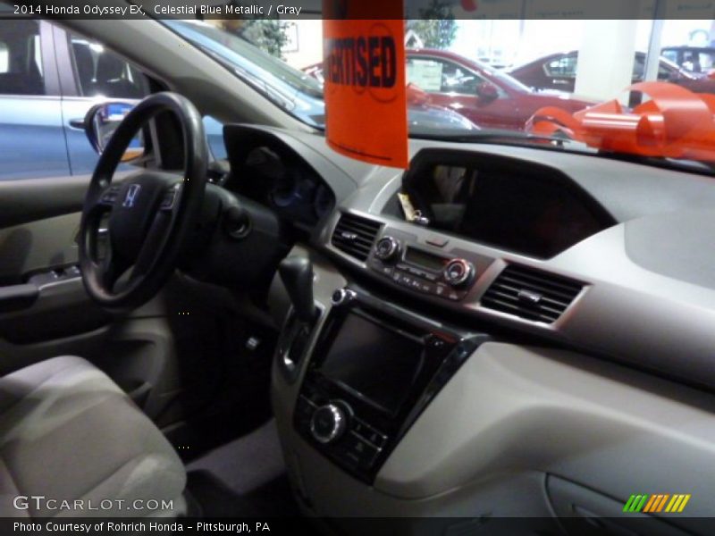 Celestial Blue Metallic / Gray 2014 Honda Odyssey EX