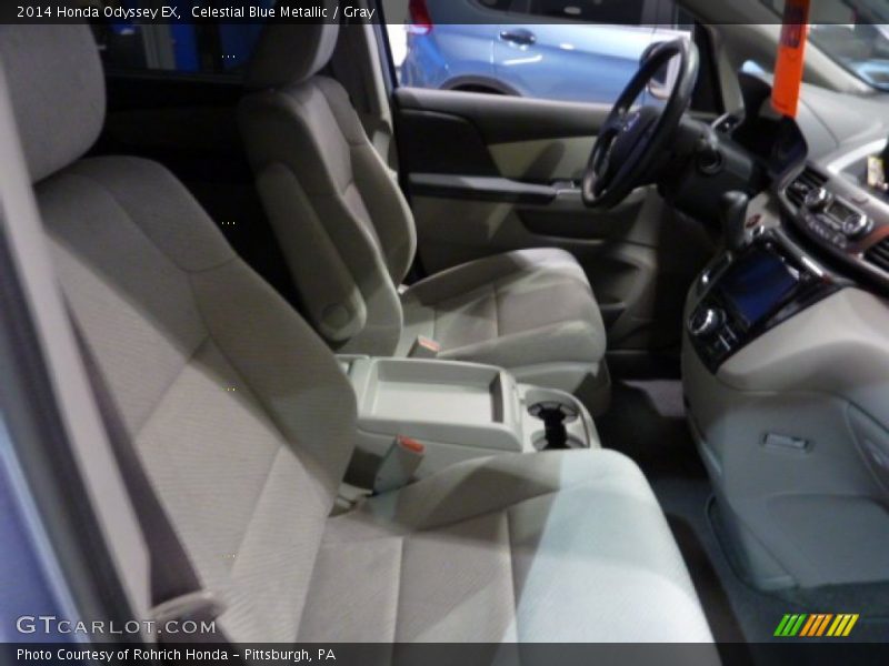 Celestial Blue Metallic / Gray 2014 Honda Odyssey EX
