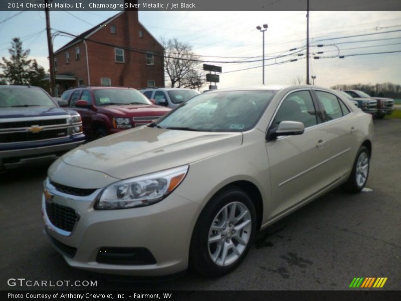Champagne Silver Metallic / Jet Black 2014 Chevrolet Malibu LT
