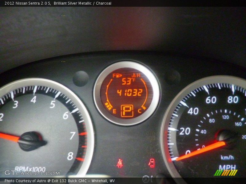 Brilliant Silver Metallic / Charcoal 2012 Nissan Sentra 2.0 S