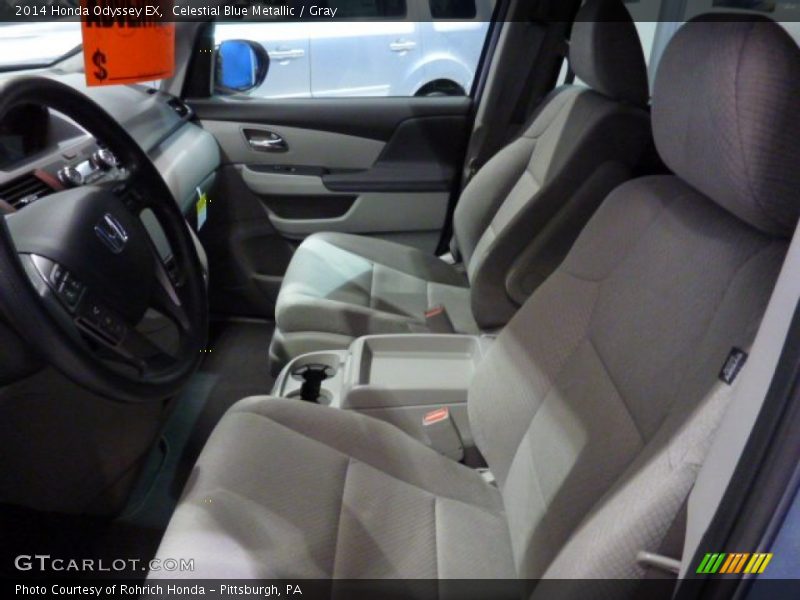 Celestial Blue Metallic / Gray 2014 Honda Odyssey EX