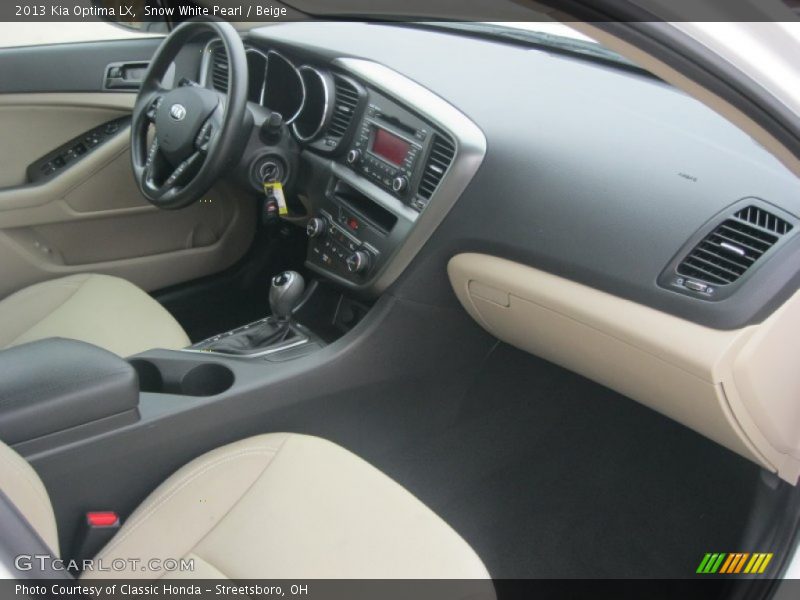 Snow White Pearl / Beige 2013 Kia Optima LX