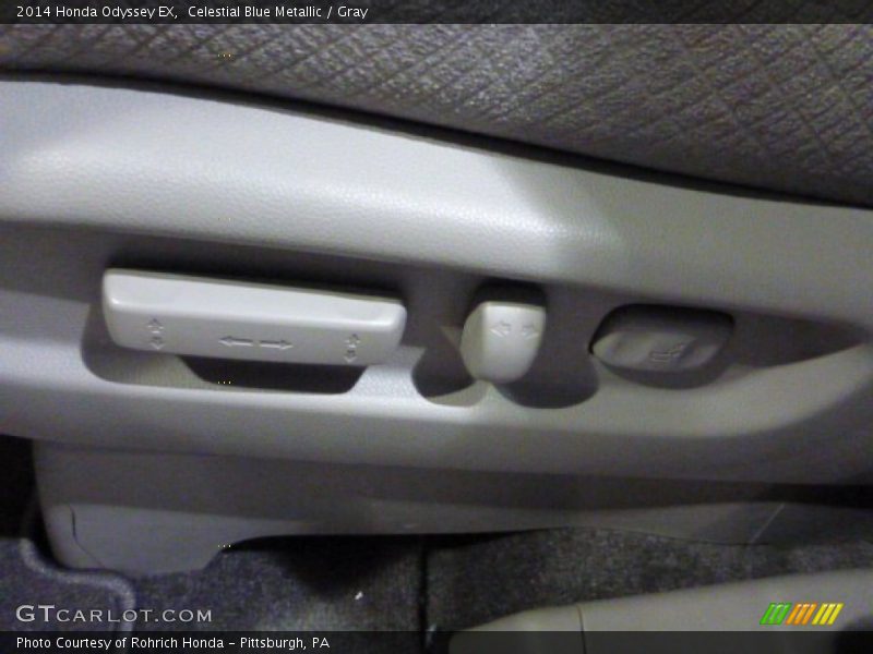 Celestial Blue Metallic / Gray 2014 Honda Odyssey EX
